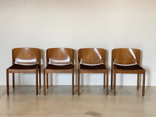 Model 122 Chairs by Vico Magistretti for Cassina, 1967, Set of 4-NPC-1720921