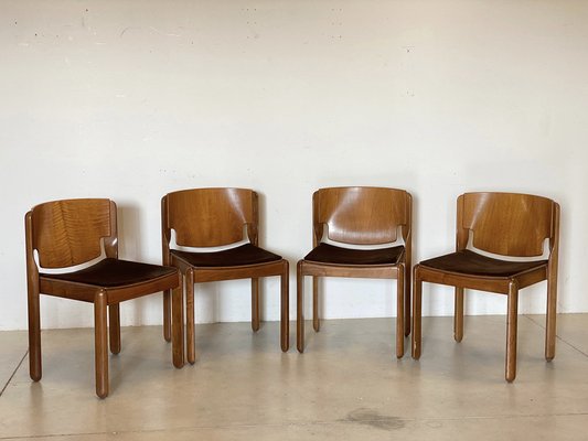 Model 122 Chairs by Vico Magistretti for Cassina, 1967, Set of 4-NPC-1720921