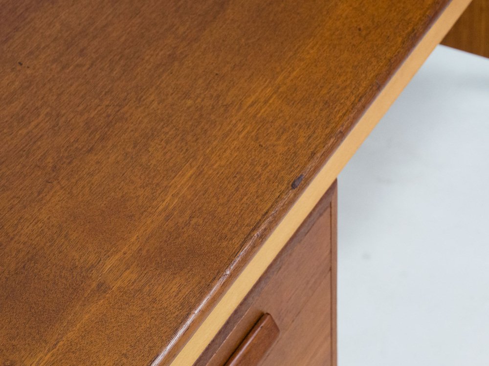 Model 130 Desk in Teak and Beech by Børge Mogensen for Søborg Møbelfabrik