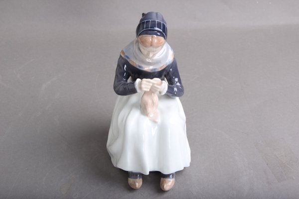 Model 1317 Farmer with Needlecrafts from Royal Copenhagen-DQ-1348806