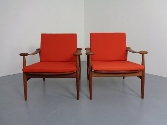 Model 133 Teak Armchairs by Finn Juhl for France & Son, 1960s, Set of 2-RDW-1403019