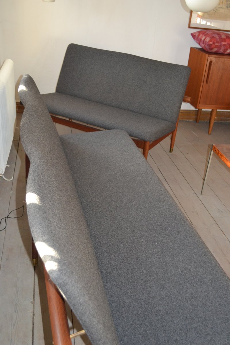 Model 137 2-Seater Sofa & 3-Seater Set by Finn Juhl for France & Søn, 1953, Set of 2