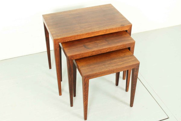 Model 163 Nesting Tables in Rosewood by Severin Hansen for Bovenkamp, 1960, Set of 3-ZA-1182295