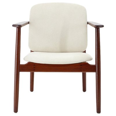 Model 165 Teak Armchair by Børge Mogensen for Søborg Furniture, 1960s-TZ-844079