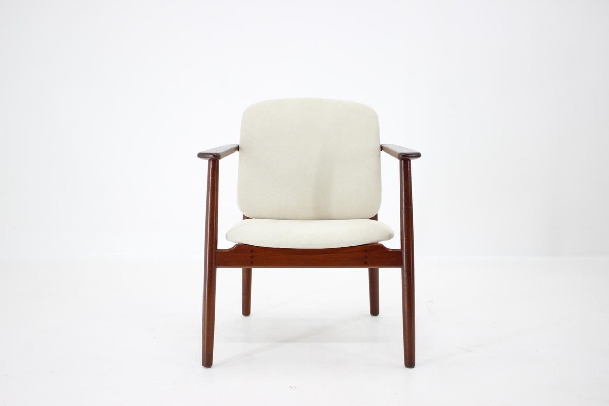 Model 165 Teak Armchair by Børge Mogensen for Søborg Furniture, 1960s