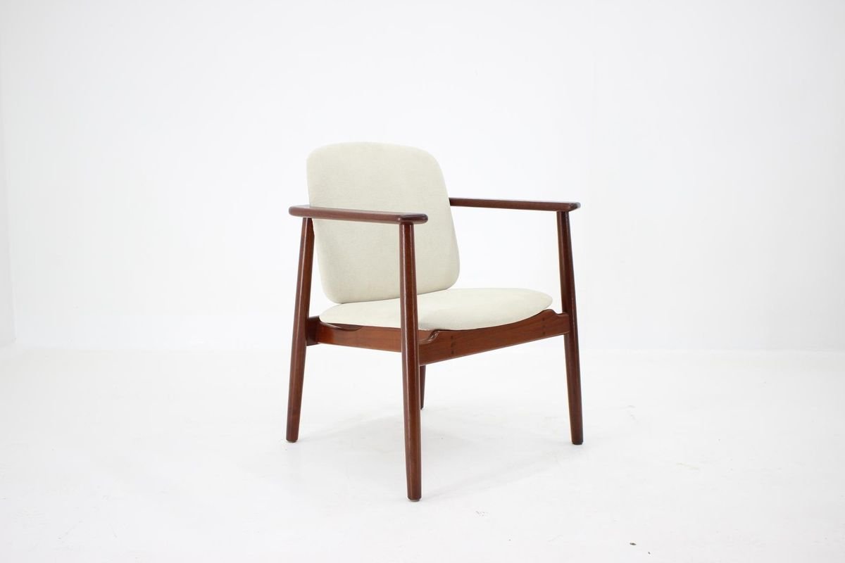 Model 165 Teak Armchair by Børge Mogensen for Søborg Furniture, 1960s