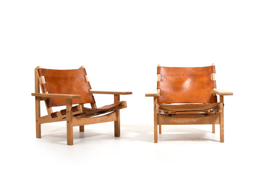 Model 168 Hunting Chairs by Kurt Østervig for Kp Møbler, 1960s, Set of 2