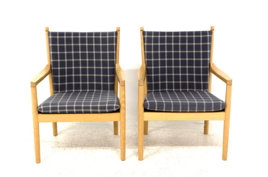 Model 1788 Lounge Chairs by Børge Mogensen for Fritz Hansen, 1970s, Set of 2