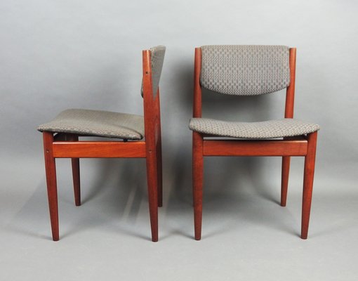 Model 197 Dining Chairs by Finn Juhl for France & Søn / France & Daverkosen, 1960s, Set of 6-LW-1734264