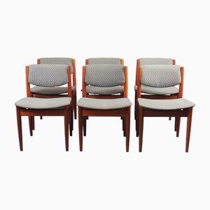 Model 197 Dining Chairs by Finn Juhl for France & Søn / France & Daverkosen, 1960s, Set of 6-LW-1734264