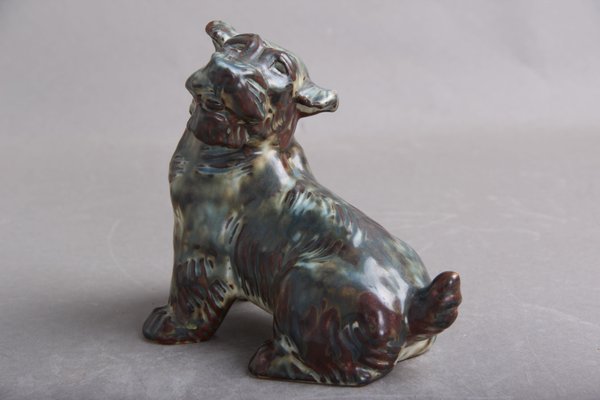 Model 20129 Dog Figurine by Knud Kyhn for Royal Copenhagen-DQ-1348763