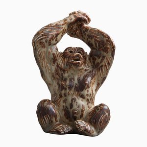 Model 20227 Gorilla Figurine by Knud Kyhn for Royal Copenhagen, Denmark, 1960s-DQ-1233603