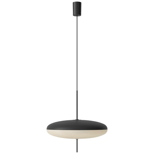 Model 2065 Table Lamp with Black White Diffuser, Black Hardware & Black Cable by Gino Sarfatti