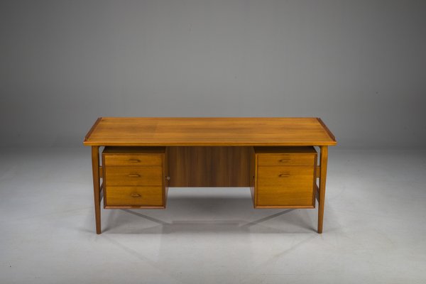 Model 207 Desk in Teak by Arne Vodder for Sibast, 1960s-ZZH-2023738