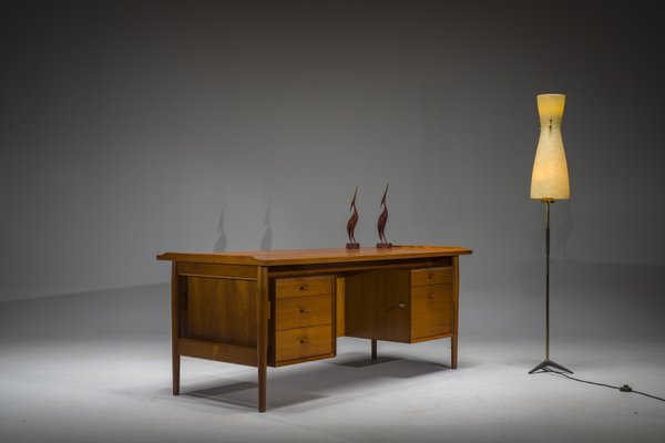 Model 207 Desk in Teak by Arne Vodder for Sibast, 1960s-ZZH-2023738