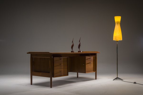 Model 207 Desk in Teak by Arne Vodder for Sibast, 1960s-ZZH-2023738