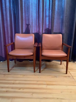 Model 209 Chairs by Finn Juhl for Cado, 1960s, Set of 6-VQM-853382