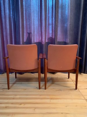 Model 209 Chairs by Finn Juhl for Cado, 1960s, Set of 6-VQM-853382