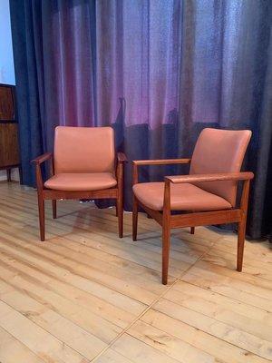 Model 209 Chairs by Finn Juhl for Cado, 1960s, Set of 6-VQM-853382