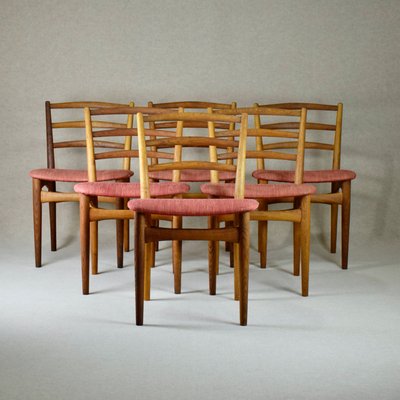 Model 217 Dining Chairs by Knud Færch for Slagelse Møbelværk, Denmark, 1950s, Set of 6-RNM-1414911