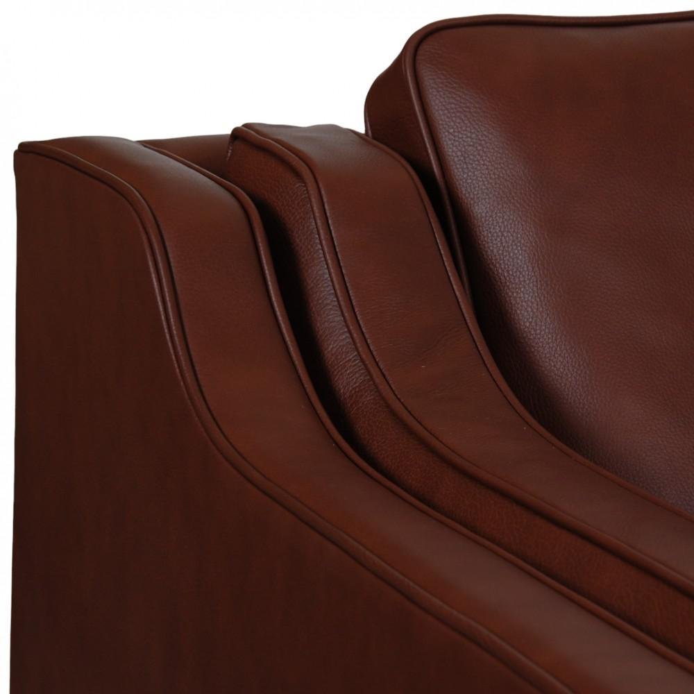 Model 2213 3-Seater Sofa in Bizon Leather