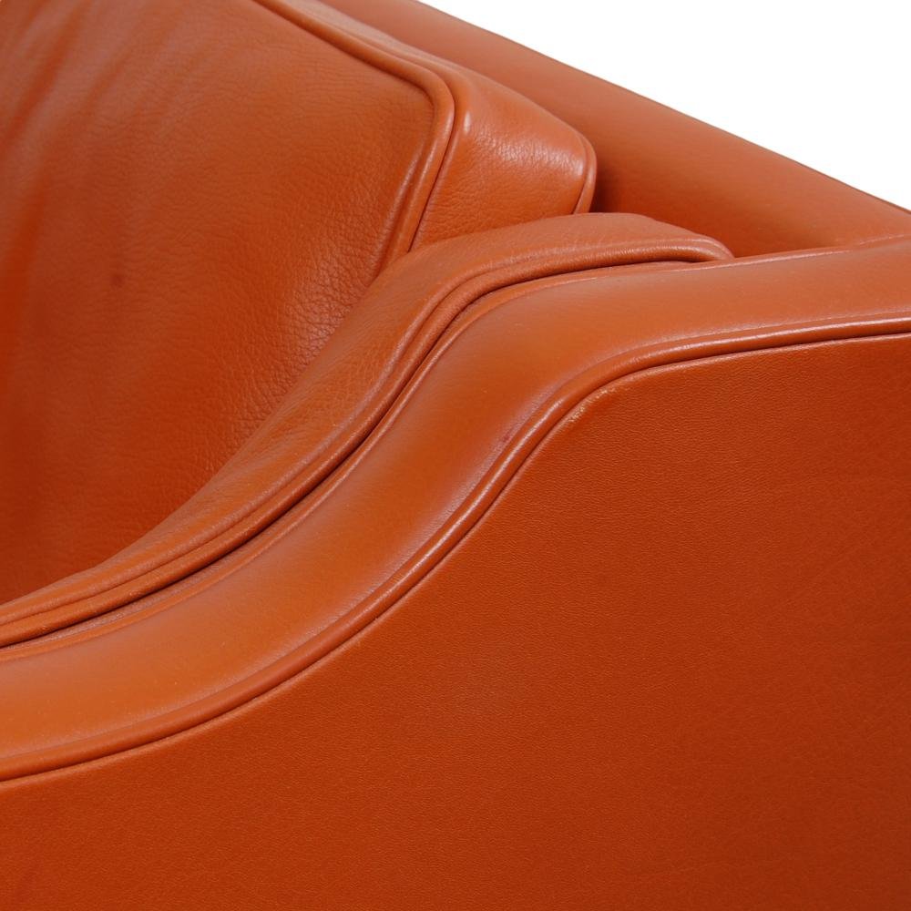 Model 2213 3-Seater Sofa in Cognac Leather by Børge Mogensen for Fredericia, 1990s