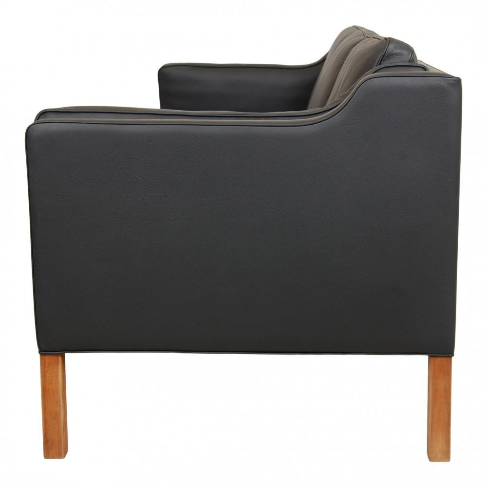 Model 2213 3-Seater Sofa in Leather by Børge Mogensen for Fredericia