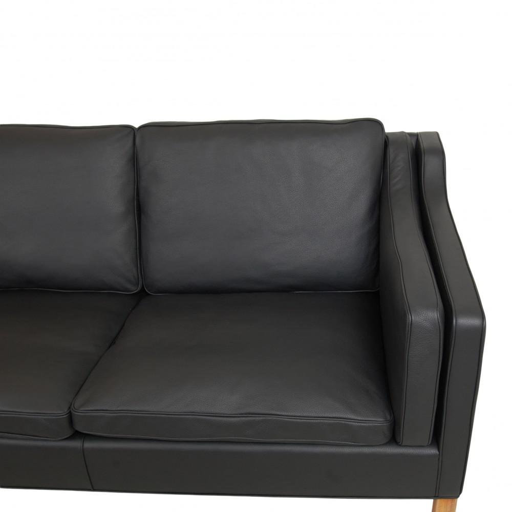 Model 2213 3-Seater Sofa in Leather by Børge Mogensen for Fredericia