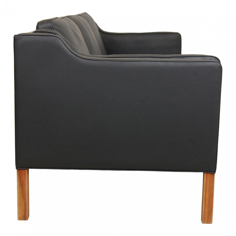 Model 2213 3-Seater Sofa in Leather by Børge Mogensen for Fredericia