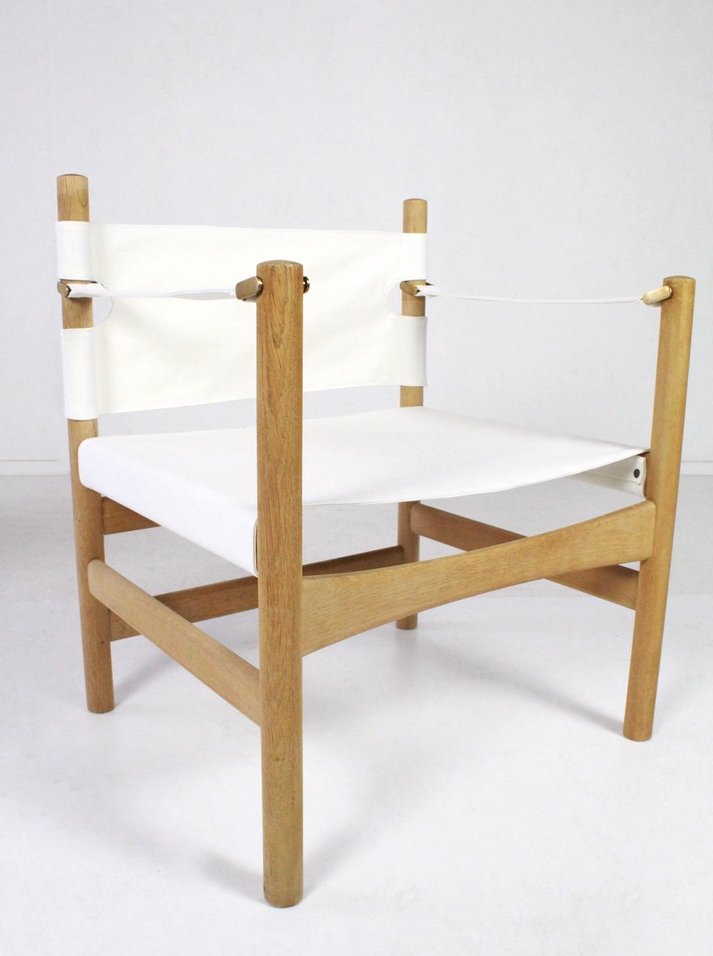 Model 2221 Safari Armchairs by Børge Mogensen for Fredericia Stolfabrik, Denmark, 1960s, Set of 2