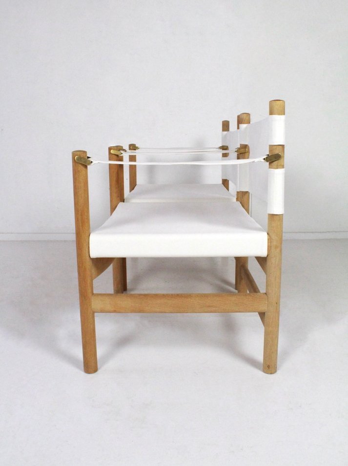 Model 2221 Safari Armchairs by Børge Mogensen for Fredericia Stolfabrik, Denmark, 1960s, Set of 2