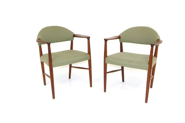 Model 223 Armchairs by Kurt Olsen for Slagelse Møbelværk, Denmark, 1950s, Set of 2-GEK-1328101