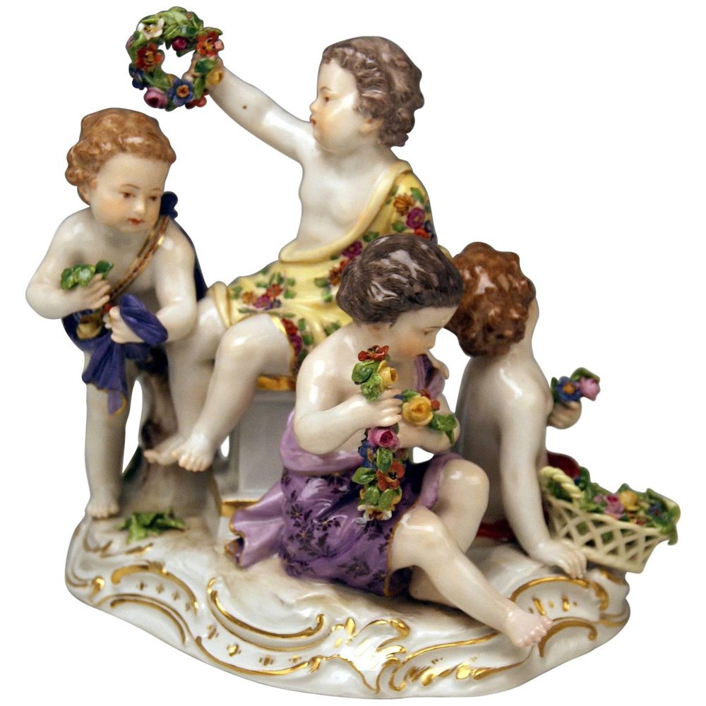 Model 2502 Cupids Figurine by Kaendler for Meissen