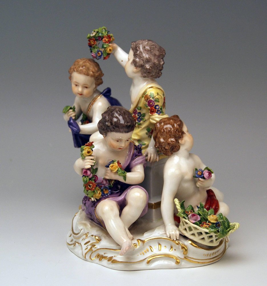 Model 2502 Cupids Figurine by Kaendler for Meissen