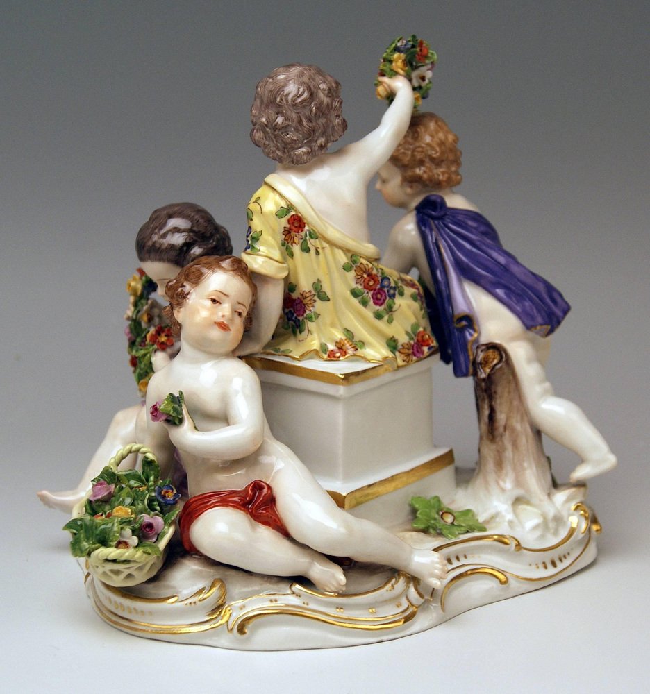 Model 2502 Cupids Figurine by Kaendler for Meissen