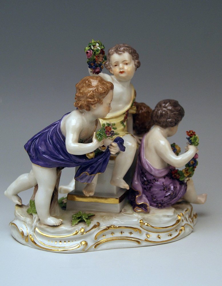 Model 2502 Cupids Figurine by Kaendler for Meissen