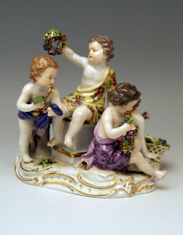 Model 2502 Cupids Figurine by Kaendler for Meissen