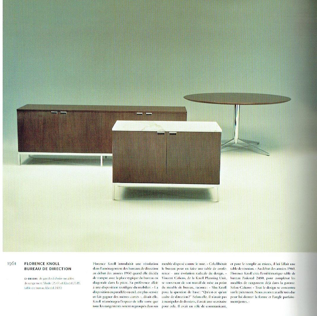 Model 2544 Oak, Marble and Chrome Sideboard by Florence Knoll for Knoll International, 1970s