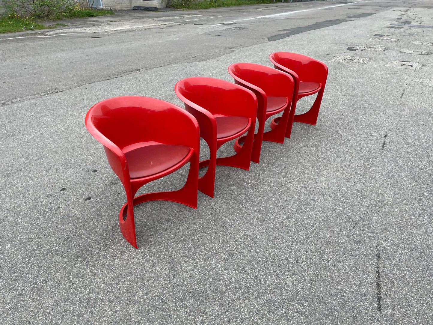 Model 290 Dining Chairs by Steen Østergaard for Cado, 1960s, Set of 4