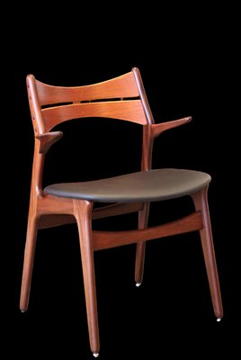 Model 310 Armchair in Teak by Erik Buch, 1960s-BPJ-1741521