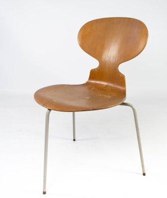 Model 3101 Ant Chairs in Light Wood by Arne Jacobsen for Fritz Hansen, 1950s, Set of 4-UY-952728