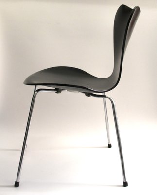 Model 3107 Black Chair by Arne Jacobsen for Fritz Hansen, 1960s-SY-1806319