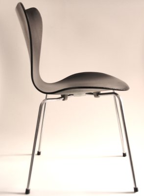 Model 3107 Black Chair by Arne Jacobsen for Fritz Hansen, 1960s-SY-1806317