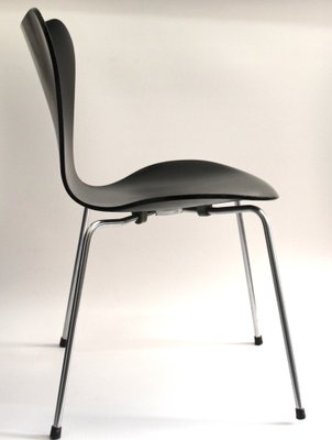 Model 3107 Black Chair by Arne Jacobsen for Fritz Hansen, 1960s-SY-1806319