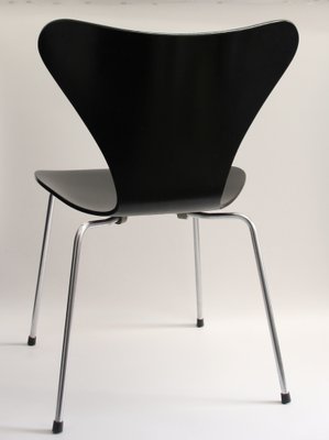 Model 3107 Black Chair by Arne Jacobsen for Fritz Hansen, 1960s-SY-1806319