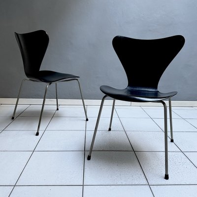 Model 3107 Dining Chairs by Arne Jacobsen for Fritz Hansen, Denmark, 1960s, Set of 2-YMJ-1783281