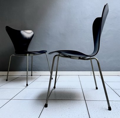 Model 3107 Dining Chairs by Arne Jacobsen for Fritz Hansen, Denmark, 1960s, Set of 2-YMJ-1783281