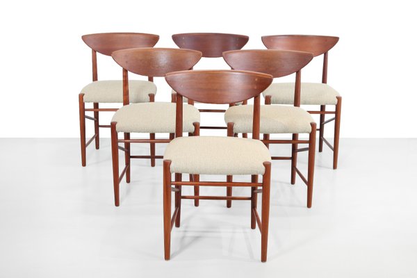 Model 316 Dining Chairs by Peter Hvidt & Orla Molgaard Nielsen, Set of 6-BQ-1181317