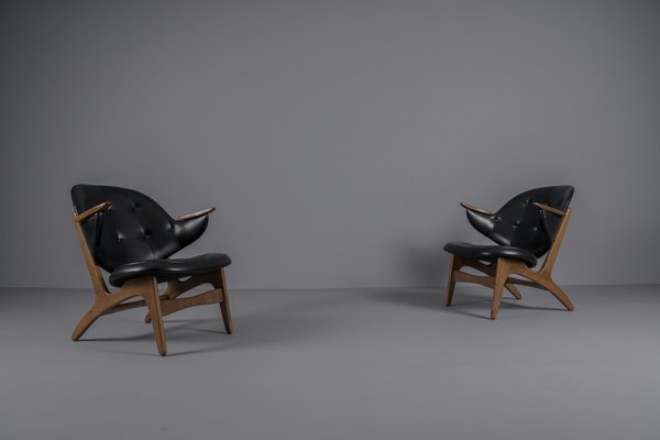 Model 33 Easy Chairs by Carl Edward Matthes, 1950s, Set of 4-KQB-1421641