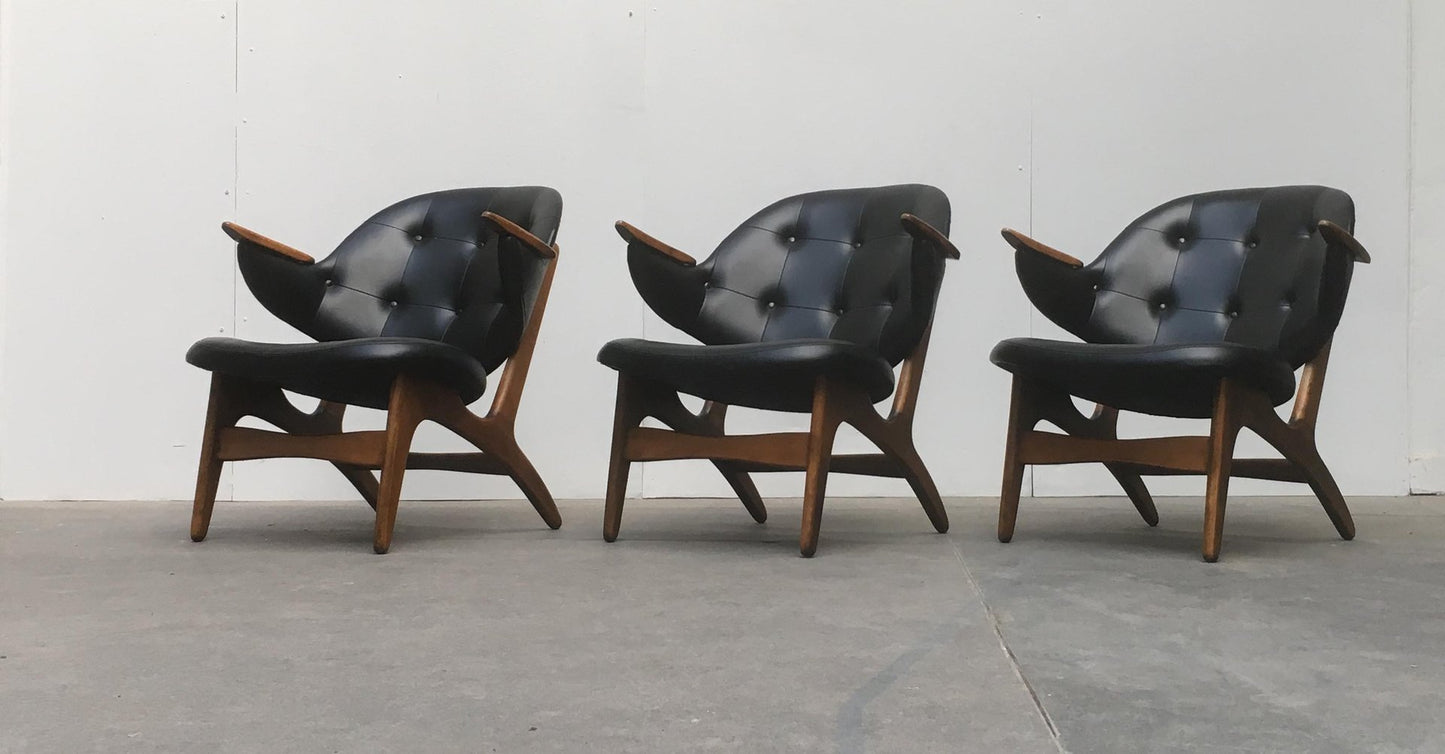 Model 33 Lounge Chairs by Carl Edward Matthes, 1950s, Set of 4